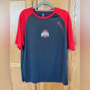 Ohio State Buckeyes NCAA Performance Shirt Black Red Mens XL
